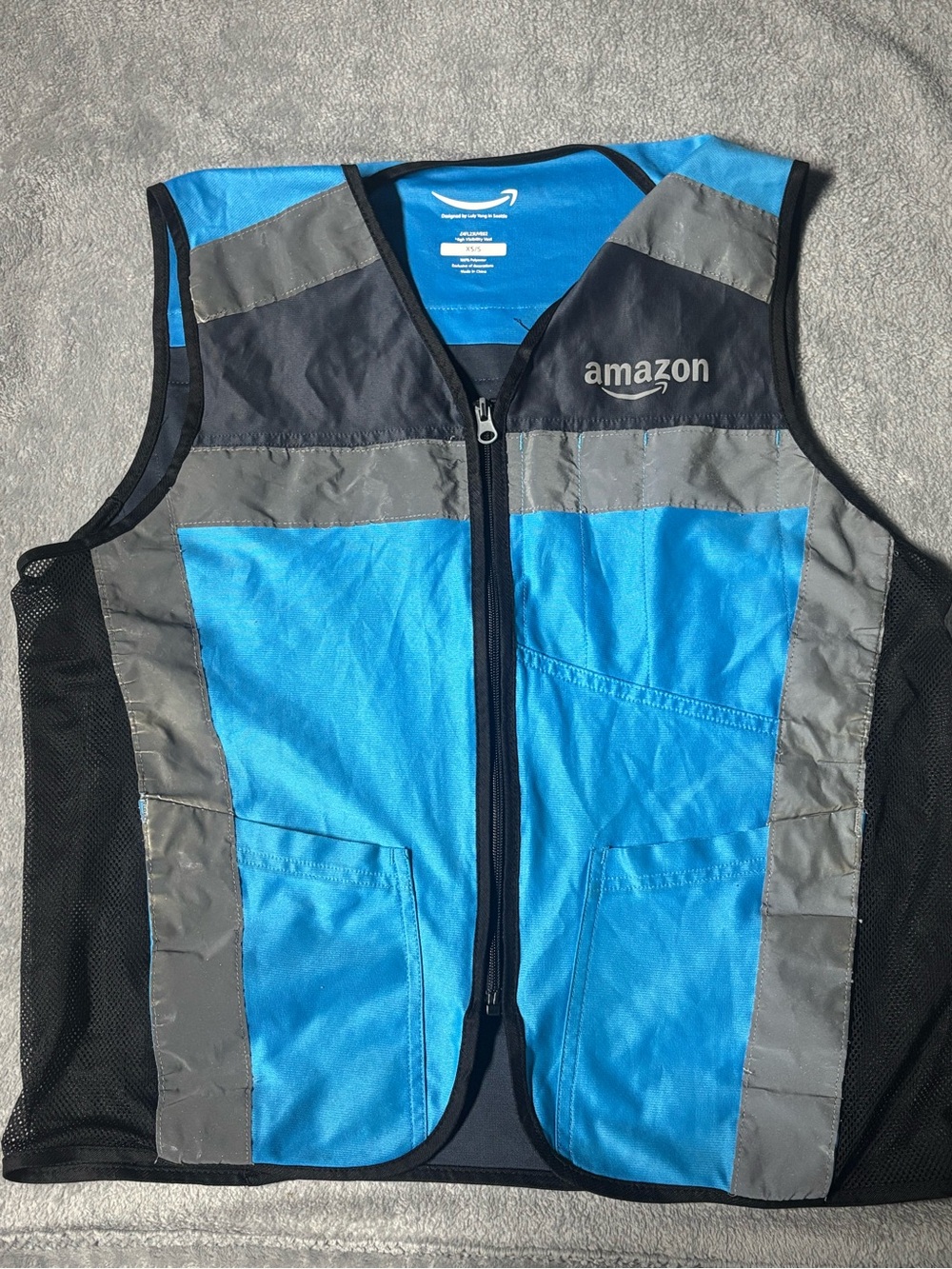 Amazon Bright Blue High Visibility Vest